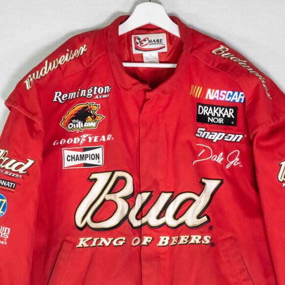 Y2K NASCAR Racing Jacket Chase Authentic Dale Earnhardt Jr Nextel Budweiser XL - Picture 5 of 14